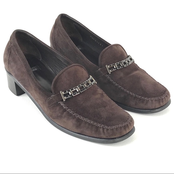 Stuart Weitzman Loafers Classic Suede Rhinestone - Picture 1 of 8